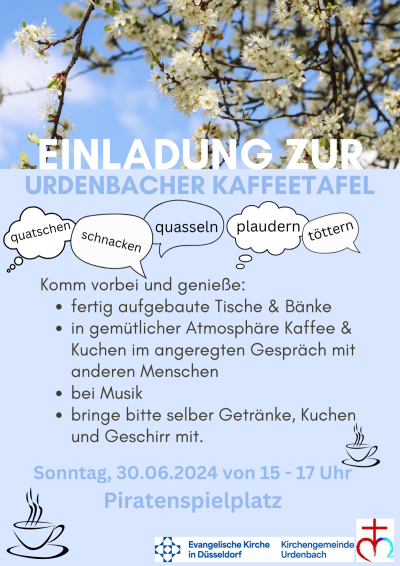Einladung zur Urdenbacher Kaffeetafel